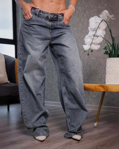 Jean Barrel Con Correas