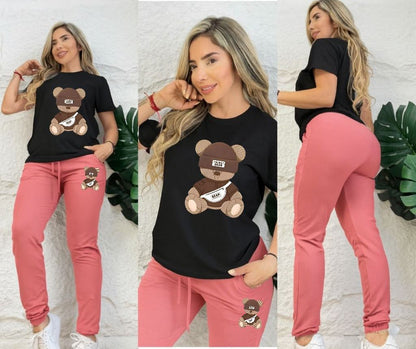 Conjunto Dama Con Pedreria Oso Bear💎🧸