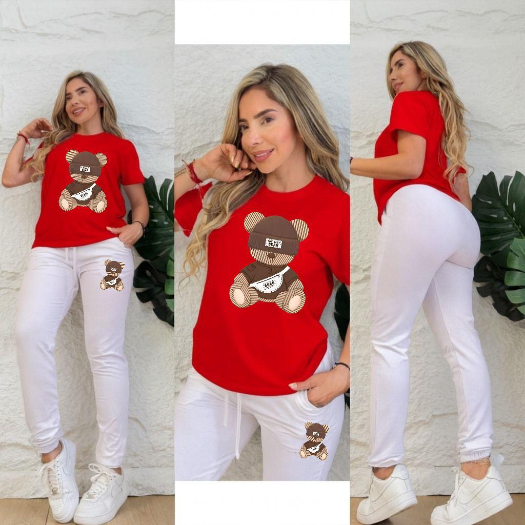 Conjunto Dama Con Pedreria Oso Bear💎🧸