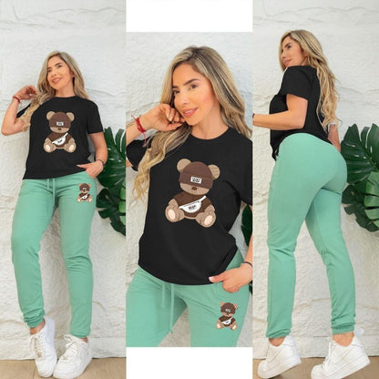 Conjunto Dama Con Pedreria Oso Bear💎🧸